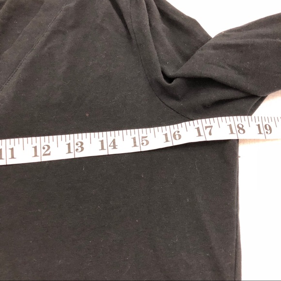 Michael Michael Kors v-neck Black T-shirt 3/4 M - Picture 4 of 8